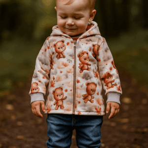 Softshelljacke mit Bärenmotiven